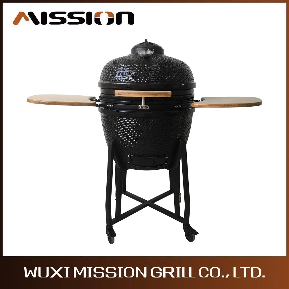 Factory direct sales American egg-shaped ceramic barbecue grill, outdoor BBQ is easy to clean and easy to carry