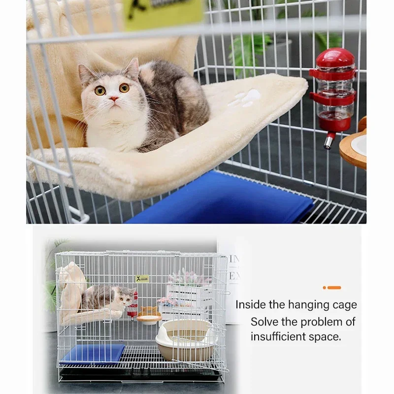 Hanging Cat Bed Soft Cosy Cat Hammock Removable Pet Beds Radiator Bench Kitten Nest With Strong Durable Metal Frame Accessories