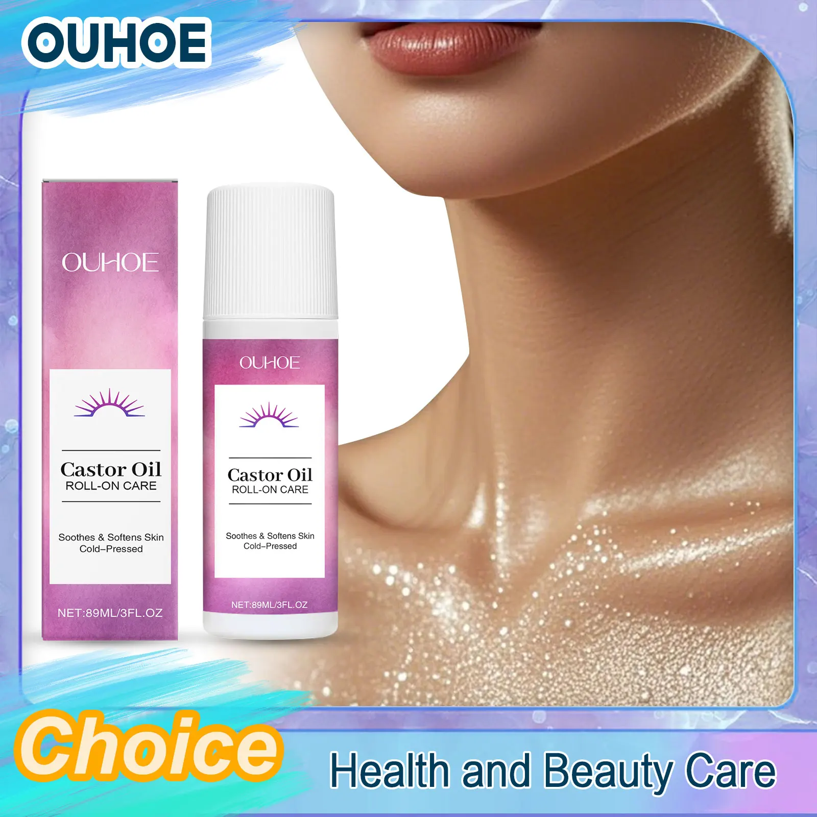 

Body Massage Oil Soothe Dryness Moisturizing Repair Lighten Fine Lines Nourishing Beautifying Improve Rough Castor Oil Roll On