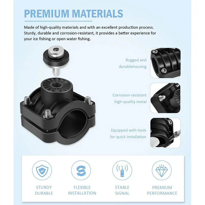 Picture 5: 010-12676-15 0 Degree Pole Mount for Garmin LiveScope Ice Fishing Bundles, LVS32 Transducer, and Panoptix LiveScope System