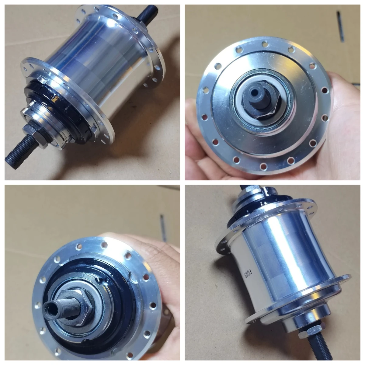 28-hole aluminum alloy folding bike internal three-speed hub, internal geared hub, rear hub, open-ended 108mm axle, 148mm length