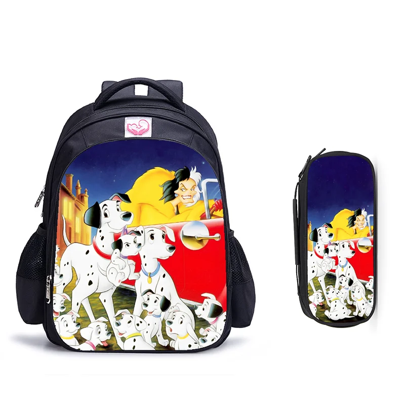 16 Inch Disney 101 Dalmatians Children School Bags Orthopedic Backpack Kids School Boys Girls Mochila Infantil Cartoon Bags