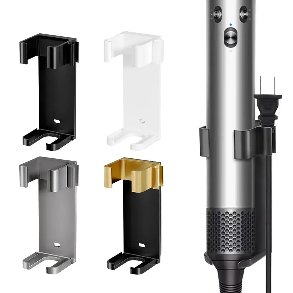 حامل تثبيت على الحائط لدايسون ستايلر مكواة تجعيد الشعر من الألومنيوم رف تخزين مناسب لعصي الشعر المجعد المختلفة U1R6 #2