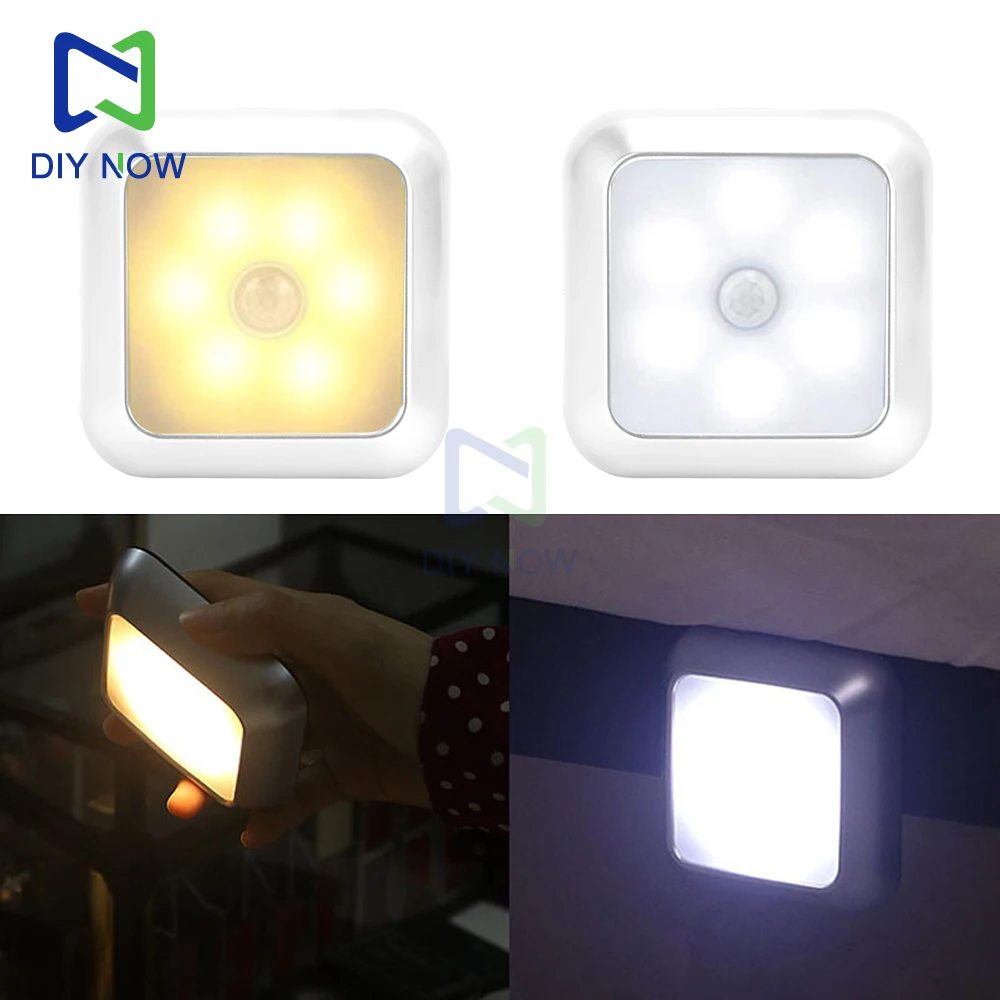 White/Warm Light Human Infrared Motion Sensor Light Home Magnetic Led Bedside Wardrobe Lighting Sensor Light Night Light