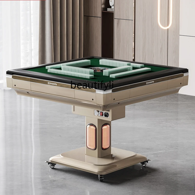 Three-Layer Machine Mahjong Machine Automatic Electric Folding Mahjong Table Dining Table Dual-Use Household