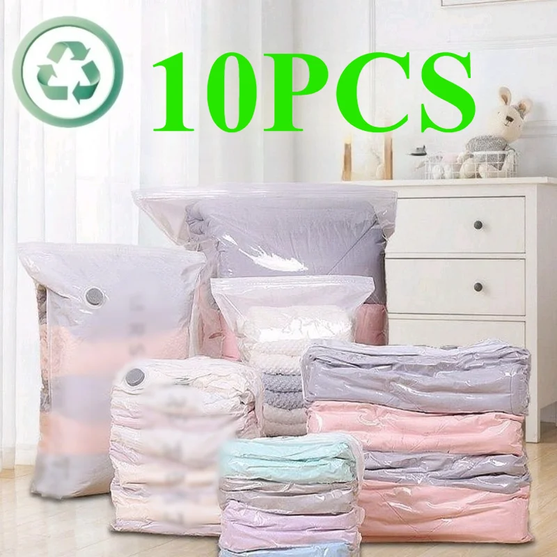 Bolsas de vacío cúbicas, bolsas de almacenamiento de plástico grandes para guardar ropa, mantas, bolsas vacías de compresión, accesorios de viaje