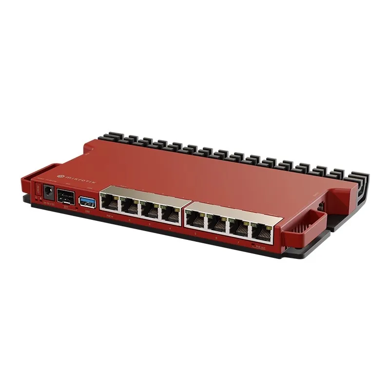 Roteador Wired MikroTik, L009UiGS-RM, Novo