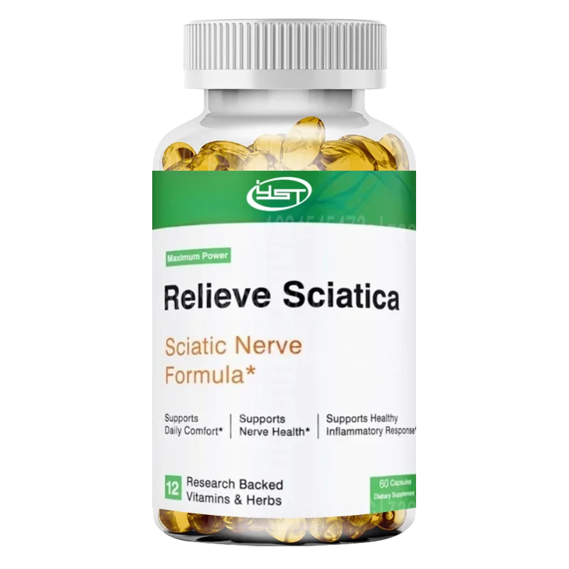 Apoyo de la salud de la ciática: fórmula antiinflamatoria y de apoyo nervioso, suplemento de alivio de la ciática, complejo de vitamina B, salud del nervio