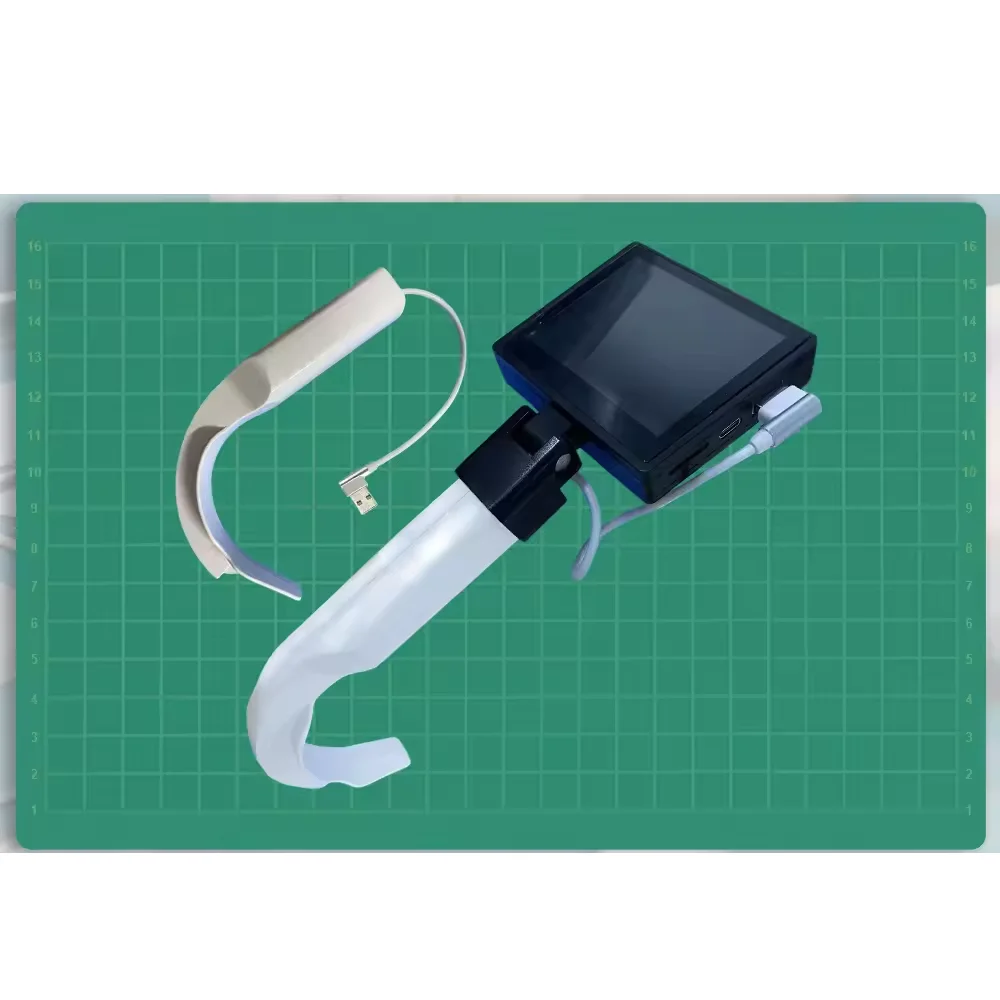 Video Laryngoscope, Sterilizable Blades Color Digital USB Laryngoscope, Compatible with Smartphones/Tablet/Laptop, Human/Pet Use