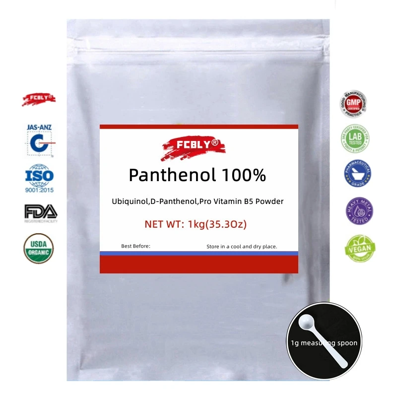 50-1000g Cosmetics Grade D-Panthenol Brovitamine B5 Powder For Hair Care [Newest Product]