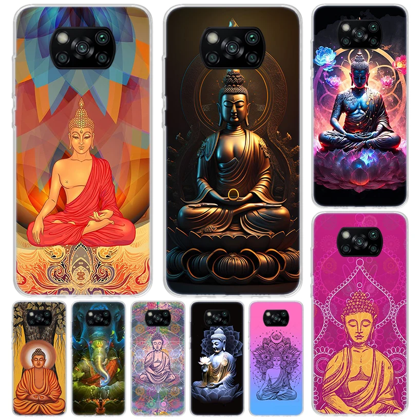 Gautama Buddha Budha Belief Cover For Xiaomi Poco X6 X5 Pro X4 Gt X3 Nfc F6 Phone Case F5 F4 F3 F2 F1 M5S M4 M3 Print Shell Hous