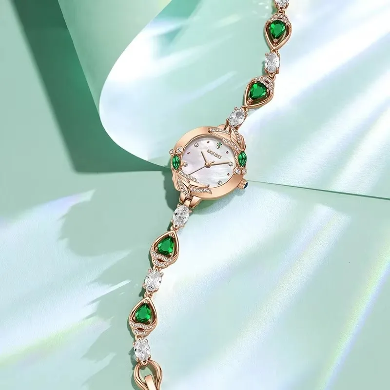 UTHAI W42 новые модные женские часы с кристаллами, ювелирные изделия, инкрустированный бриллиантом браслет, кварцевые часы, легкие роскошные часы, подарочные часы для женщин