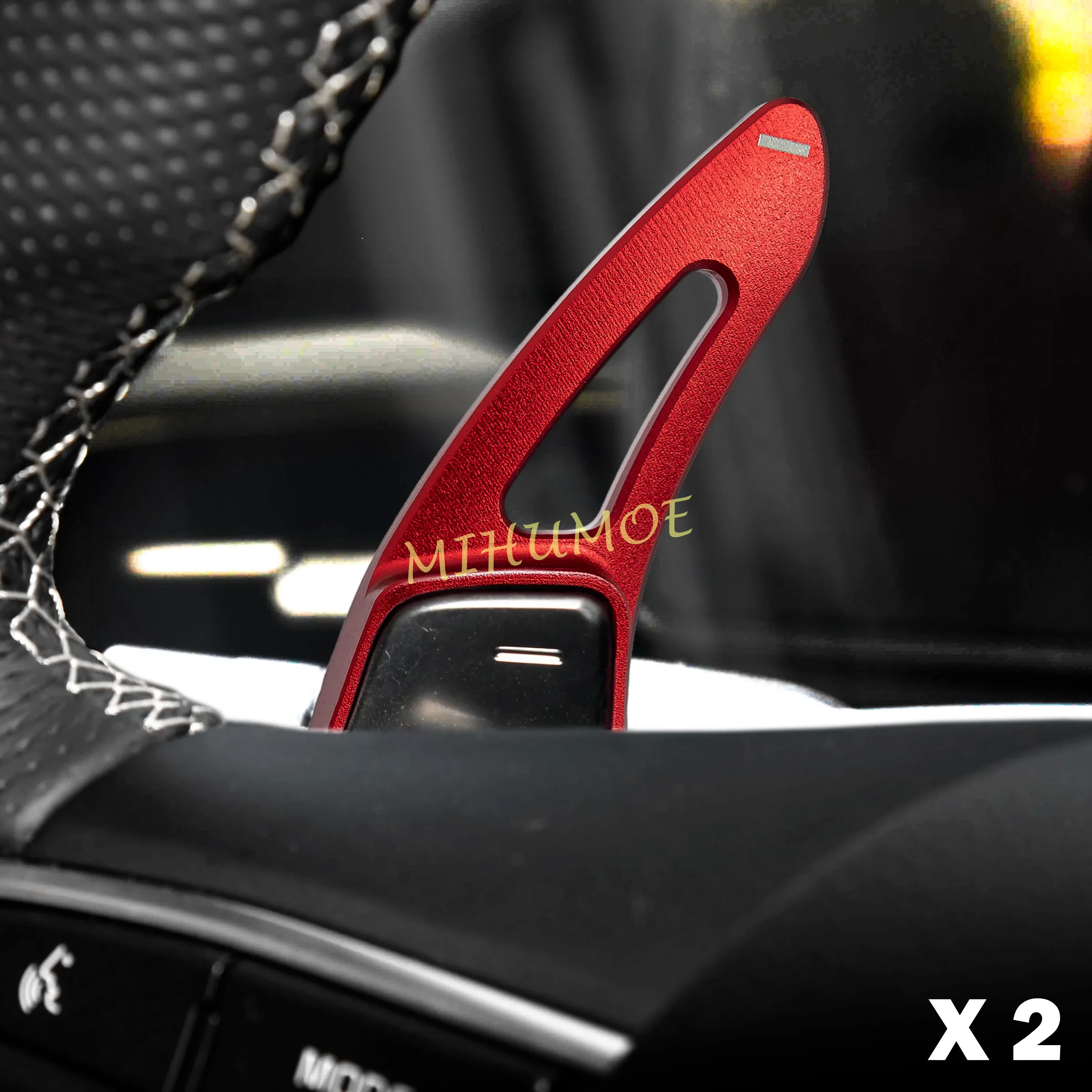 

Red Aluminium Car Steering Wheel Gear Shift Paddle Shifter Extension Accessories Trims For 2022 2023 2024 2025 Kia Sportage NQ5