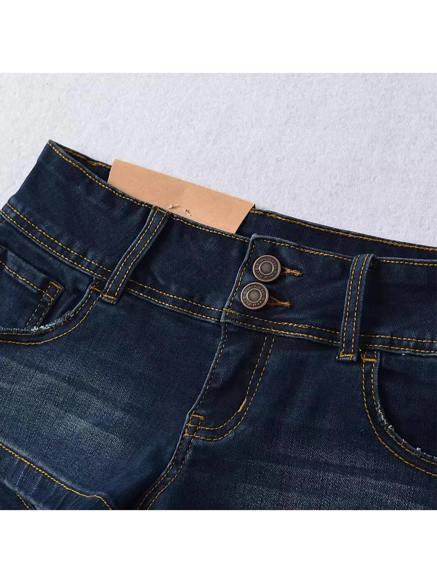 Women Dark Blue Denim Shorts 2000s Y2k Gyaru Oversize Mini Hot Jeans Shorts Harajuku Vintage Low Waist Cowboy Short Pants Summer