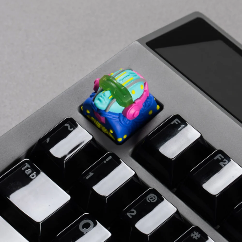 AngryMiao Keycaps Custom Ability Messenger Artisan Keycap Gangstar Morpho Requiem Key Caps Mechanical Keyboard Game Accessories