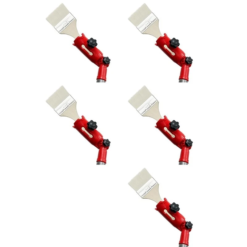 ABLU-5X Multi-Angle Paint Brush Extender Red, Paint Edger Tool For High Ceilings, Extension Pole Attachment Holder