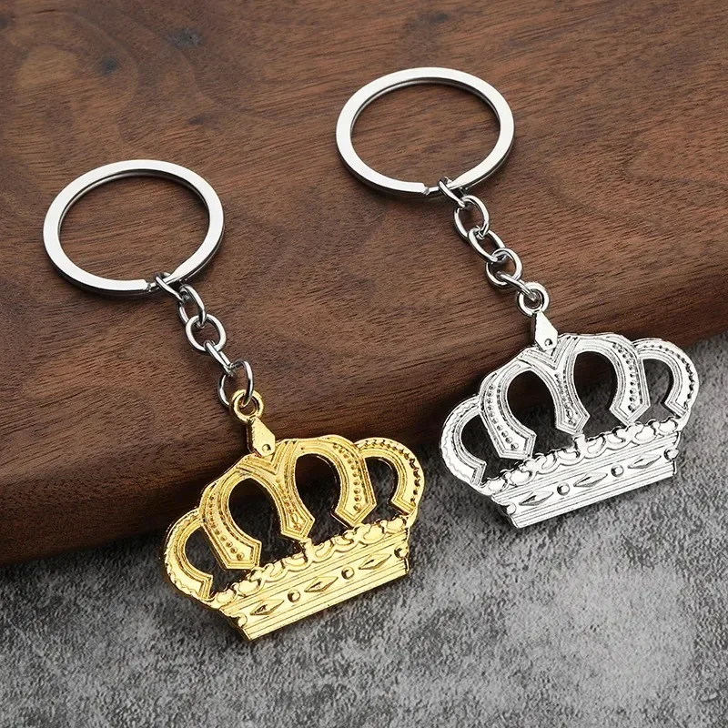 3D Alloy Crown Logo Pendant Car Keyring Keychain Gift Key Accessories For Toyota Nissan BMW AUDI SUBARU Mercedes Benz KIA