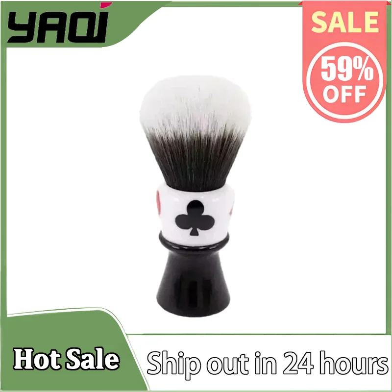 

YAQI Casino clubs 26mm Synthetic Hair Resin Handle Husky Knot Men travel Wet Shaving Brush