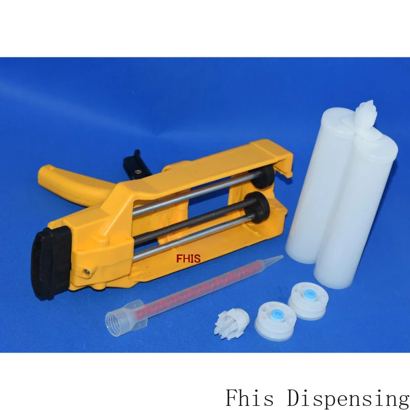 400ml 1:1 AB Glue Gun Manual Glued Joints Agent Two-Component True Porcelain and Cones Combination
