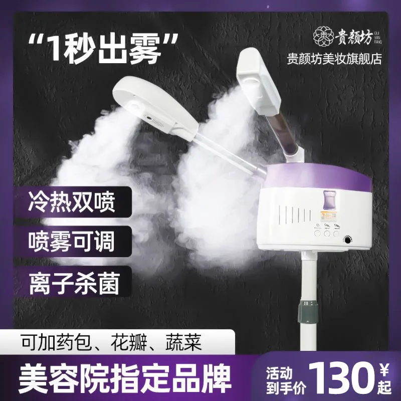 Hot Spray Steamer Steamer Beauty Salon Hot and Cold Dual Spray Steamer Steam Mist Hydration Device Home Use H