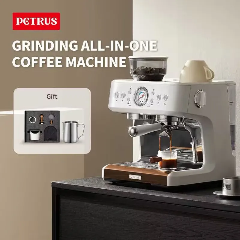 Petrus volautomatische koffiemachine, melkschuimmachine, gemalen geïntegreerde machine, huishoudelijke kleine Italiaanse koffiemachi