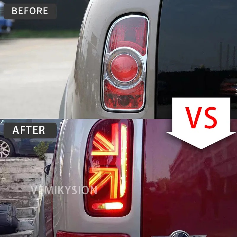 LED Taillight For Mini Cooper Clubman R55 2007-2013 Modified LED Rear Brake Reverse Turn Signal Lights Plug And Play