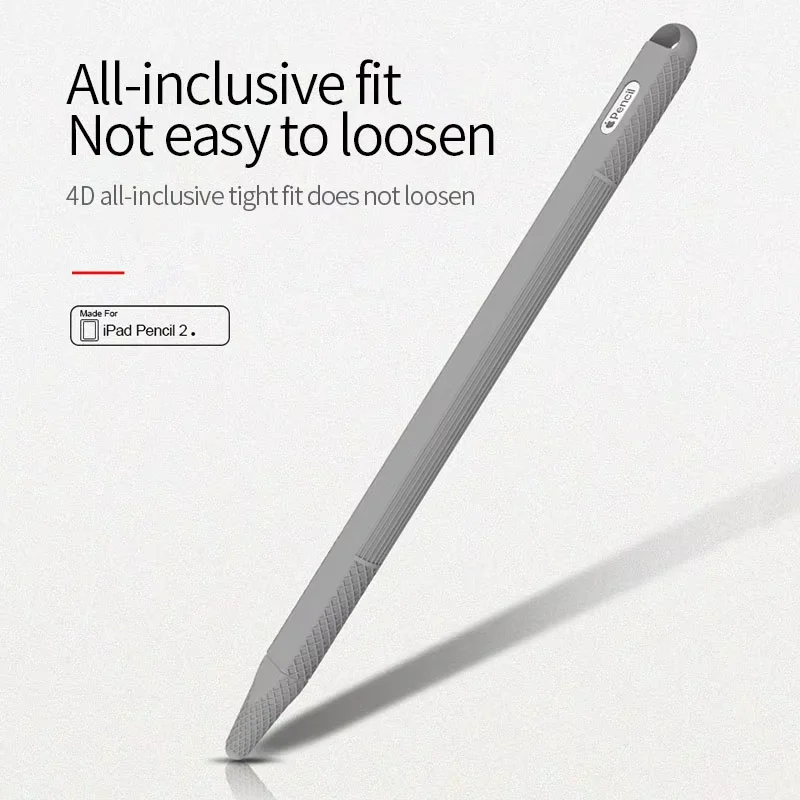 For Apple Pencil 2nd 1nd Gen Soft Silicone Holder Apple Pencil Case Pencil Skin iPad Touch Screen Pen Cover iPad Accessories