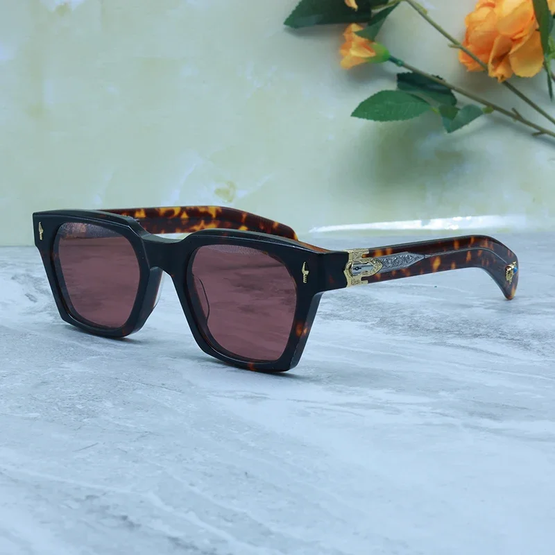 JMM Luxury Brand Square STERETT Oval Men's Sunglasses Women Acetate Retro 선글라스 Retro Vintage Glasses For Sun