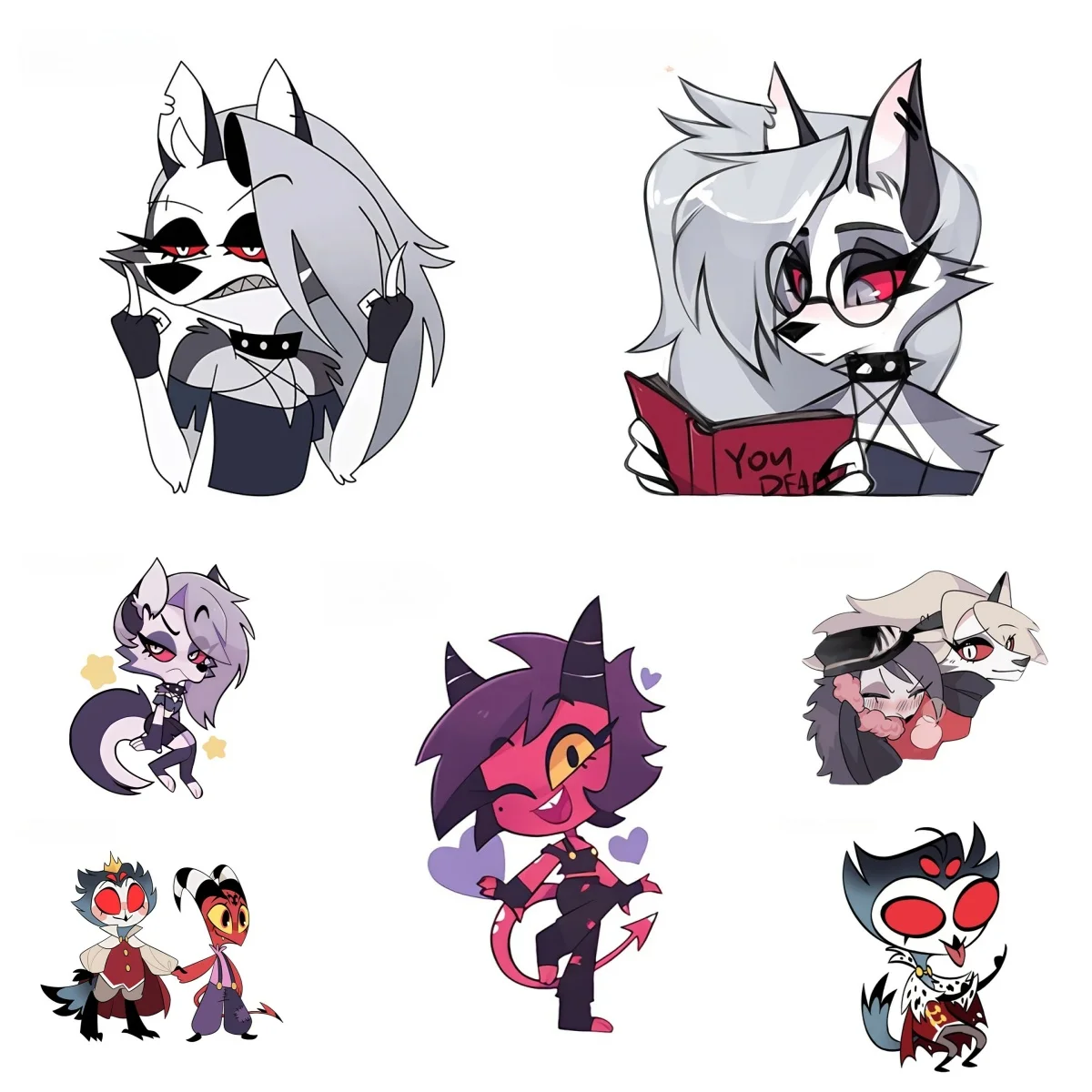 

Anime Helluva Boss Stolas Car Sticker Lovely Anime Figure Exquisite Enchanting Creative Vinyl Decals Wallpapers Decorative