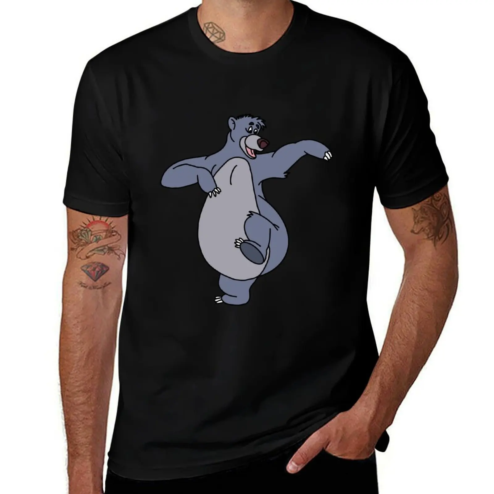 Baloo - Baloo y Mowgli - Camiseta de estilo informal del libro La selva