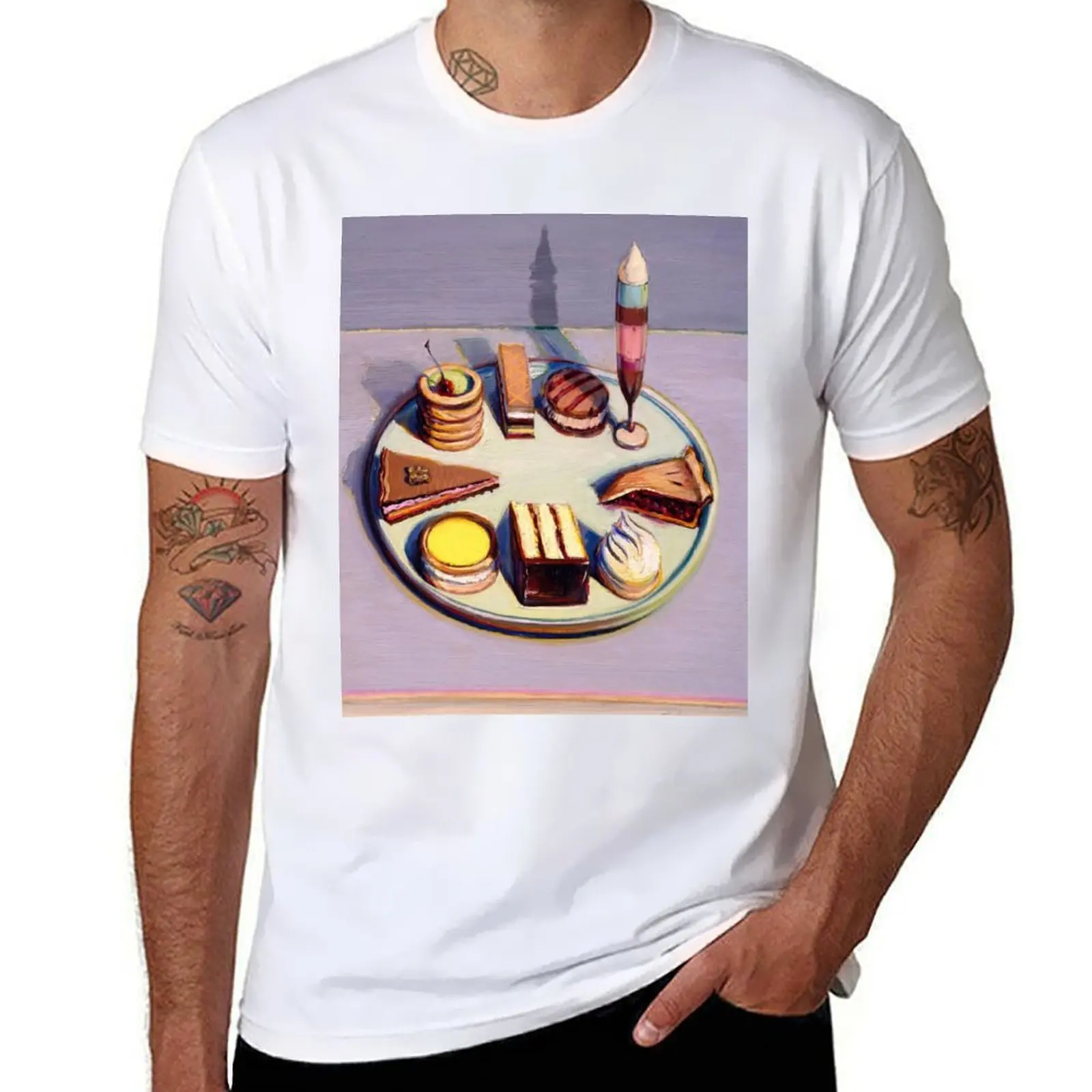 

Wayne Thiebaud - Absract T-Shirt black cotton t-shirt plain for man package men t shirt cotton 100% T-Shirt