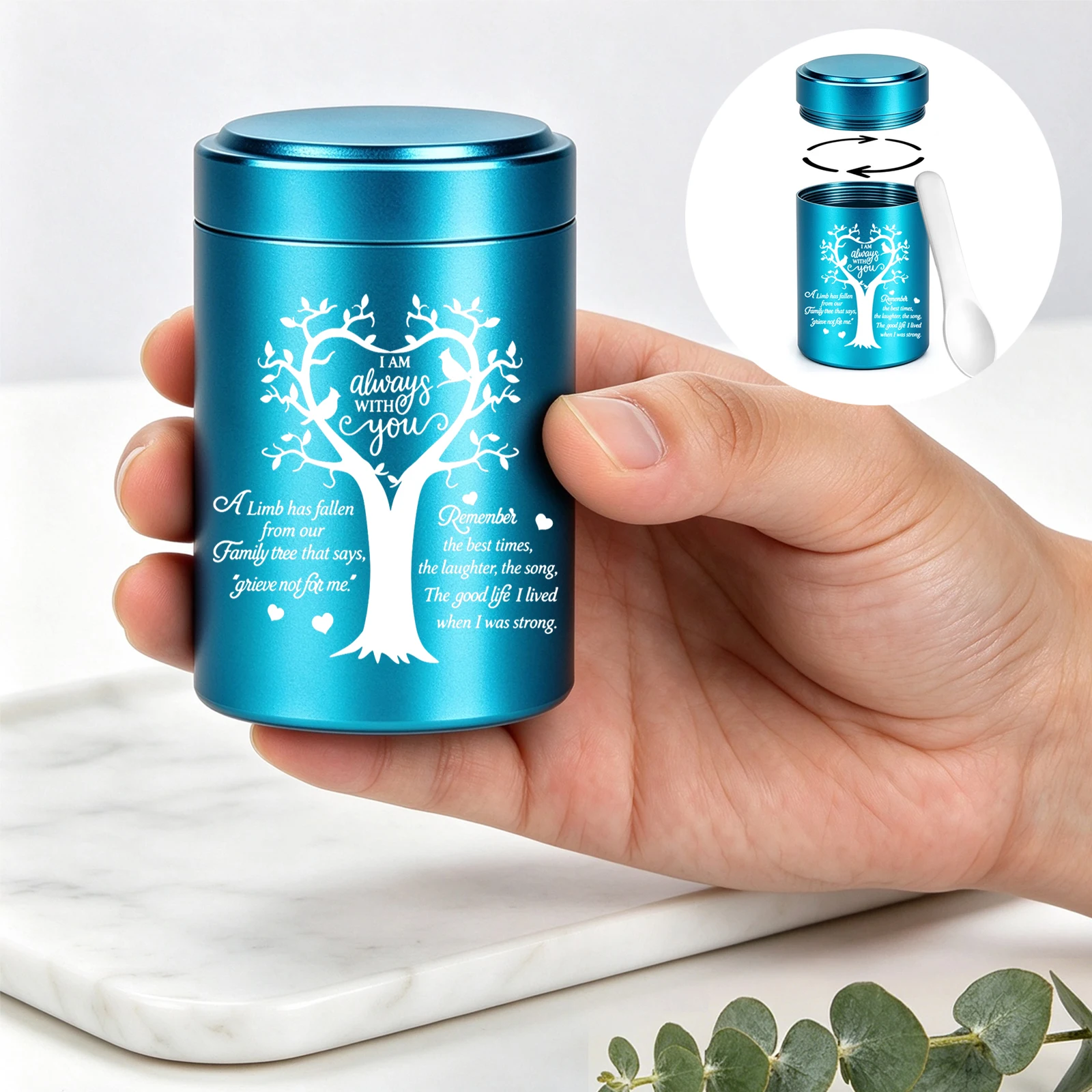Small Urns for Human Ashes Keepsake, 2.7 Inch Mini Urns for Human Ashes, Decorative Cremation Keepsake Urns for Sharing, Funeral