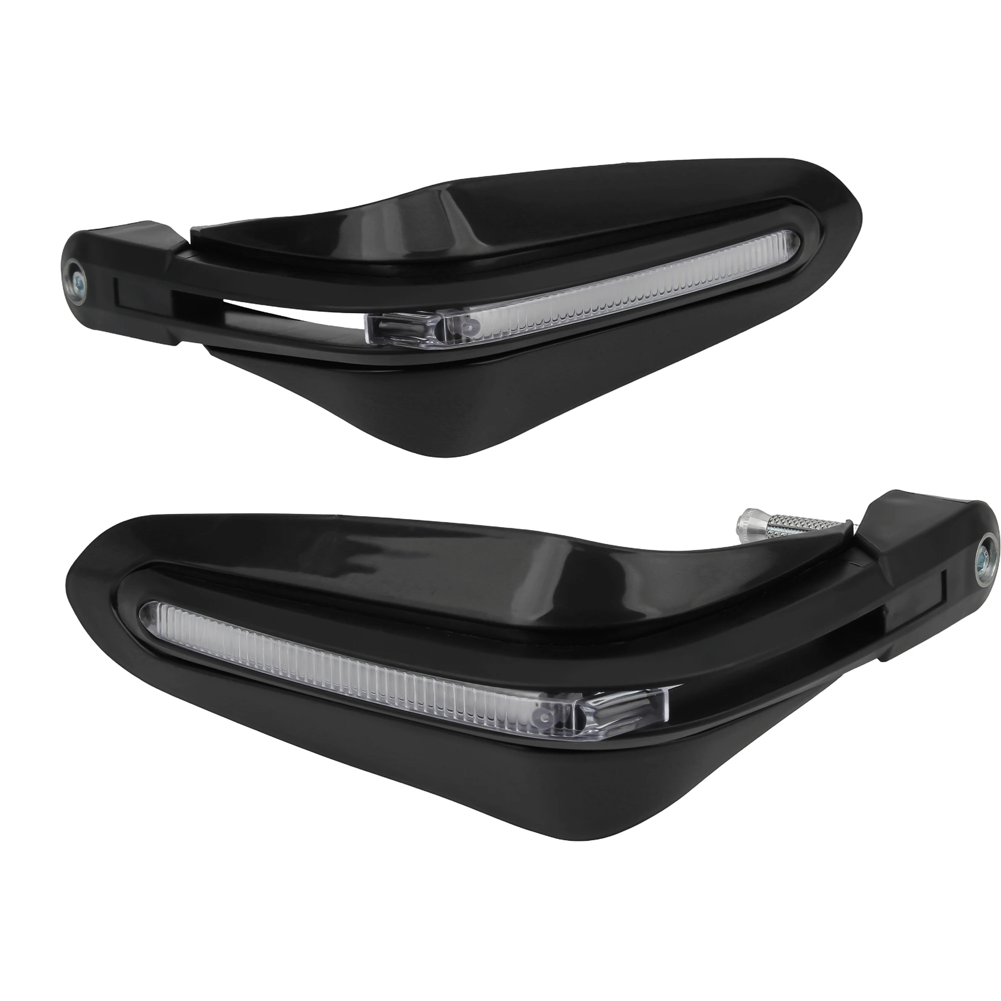 Motorcycle Hand Guard LED Turn Signal Lights Handguard Covers For