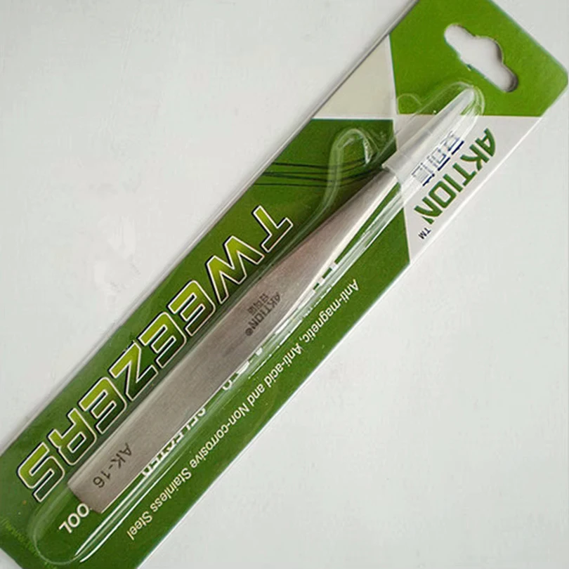 New Stainless Steel Industrial Anti-static Tweezers watchmaker Repair Tools High Quality AA7722
