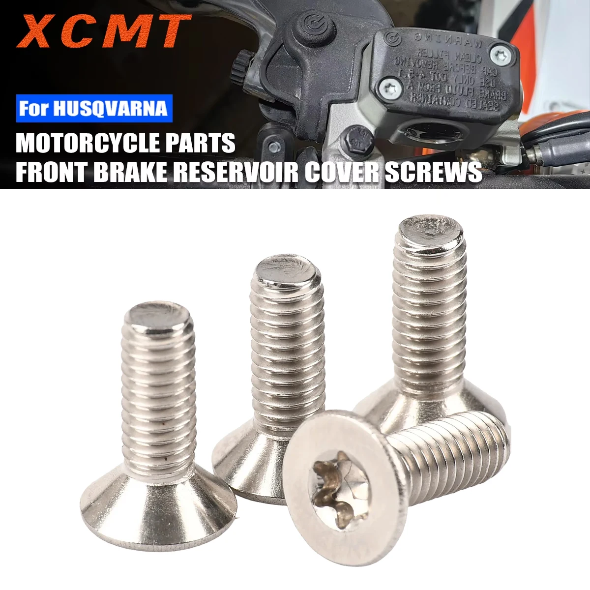 Motorcycle Reservoir Cover Screws For Husqvarna TC FC TE FE For Husaberg TE FE 125-501 M4x12 Grade 5 Titanium Bolts Parts