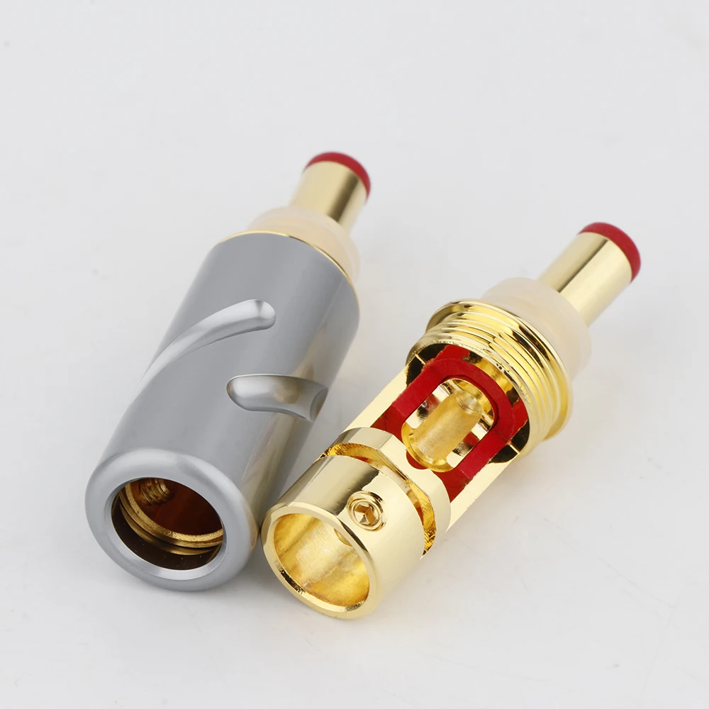 Monosaudio DC21G DC25G Stecker 24K vergoldete Stecker Jack DIY DC Barrel Stecker Für Audiophile – Detail 9