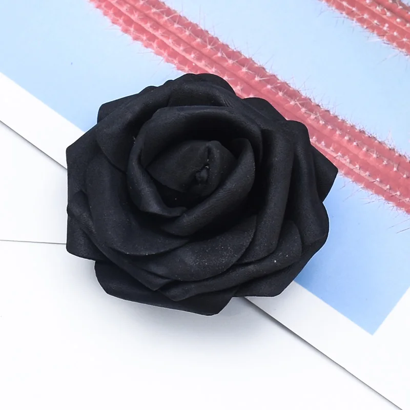 30/50 Stück Künstliche Blumen 7CM Schaumstoff Teddybär-Rosen DIY Valentinstag Geschenke Hochzeit Heim Raumdekoration Brautaccessoires – Detail 8