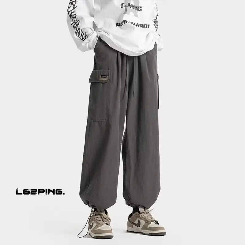 

Американские рабочие брюки с большими карманами, мужские осенние и зимние прямые широкие брюки в европейском и американском стиле, модный бренд