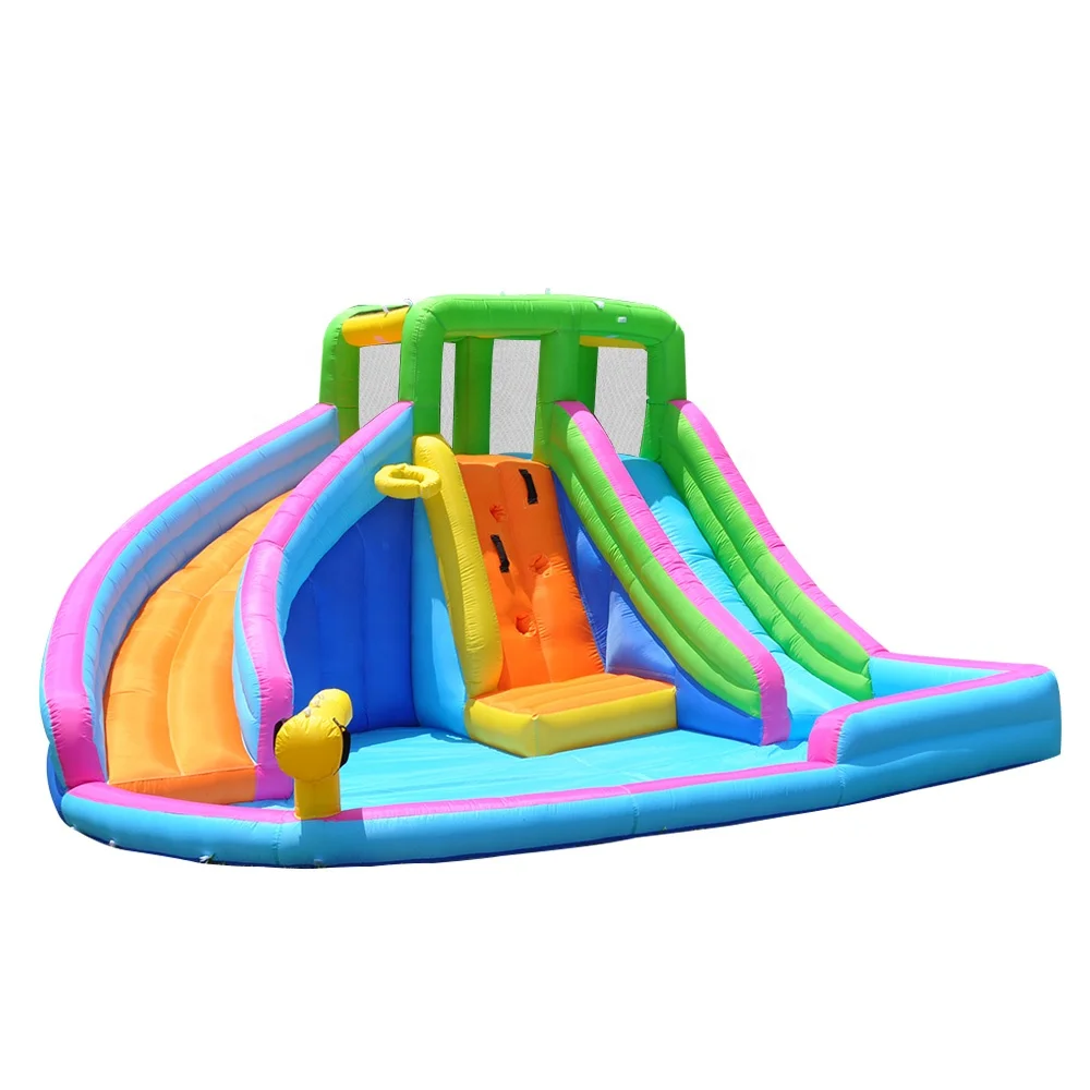 Durable safe toy all ages oxford bounce house slide inflatable water slide inflatable bouncy jumping trampoline castle