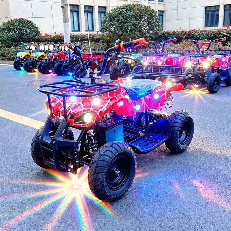 Square Parent-child Ride on Car, 4 Wheeler ATV, Big Tire Motorcycle, Electric Bumper Cars, Amusement Park Equipment