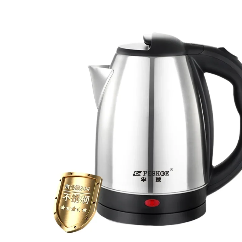 Bouilloire portable en acier inoxydable, cafetière, chauffe-eau, théière, mise hors tension automatique, 2L, 304 W, 1500