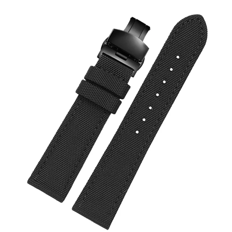 Sport Waterproof Watchband for DW Casio IWC Pilot Tissot Speedy Citizen Timex Men Nylon Canvas Strap 19mm 20mm 22mm 23mm 24mm