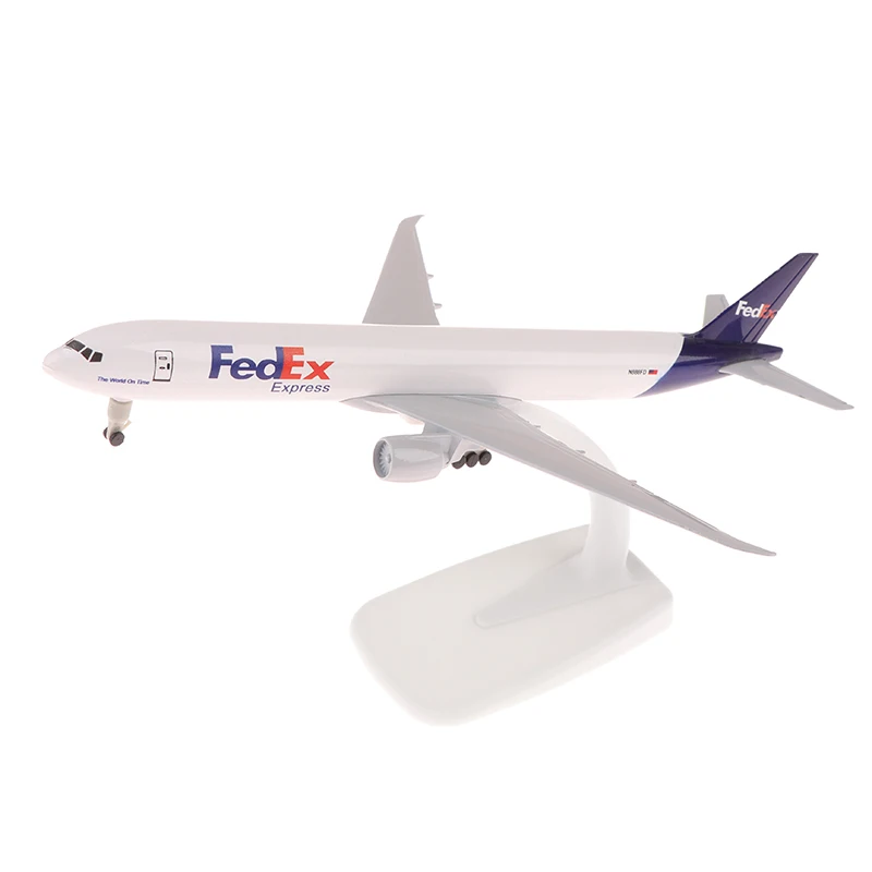 

XY 1Set new 20cm Air Fedex Express Airlines 777 Metal Alloy Model Plane Kits To Build With Wheels Landing Gears Airplane Model