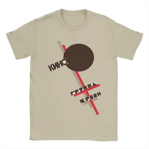 Camiseta Kino Gruppa Krovi tipo sangre para hombre, camisetas de algodón novedosas con cuello redondo, camisetas de manga corta, ropa única