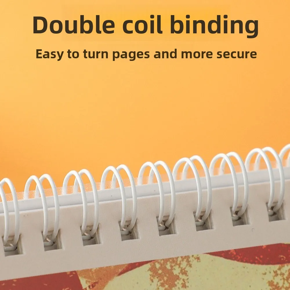 

Chinese New Year Style 2026 Desk Calendar Coil Binding Month Date Display Horse Year Calendar Cartoon Horse Schedule Planner