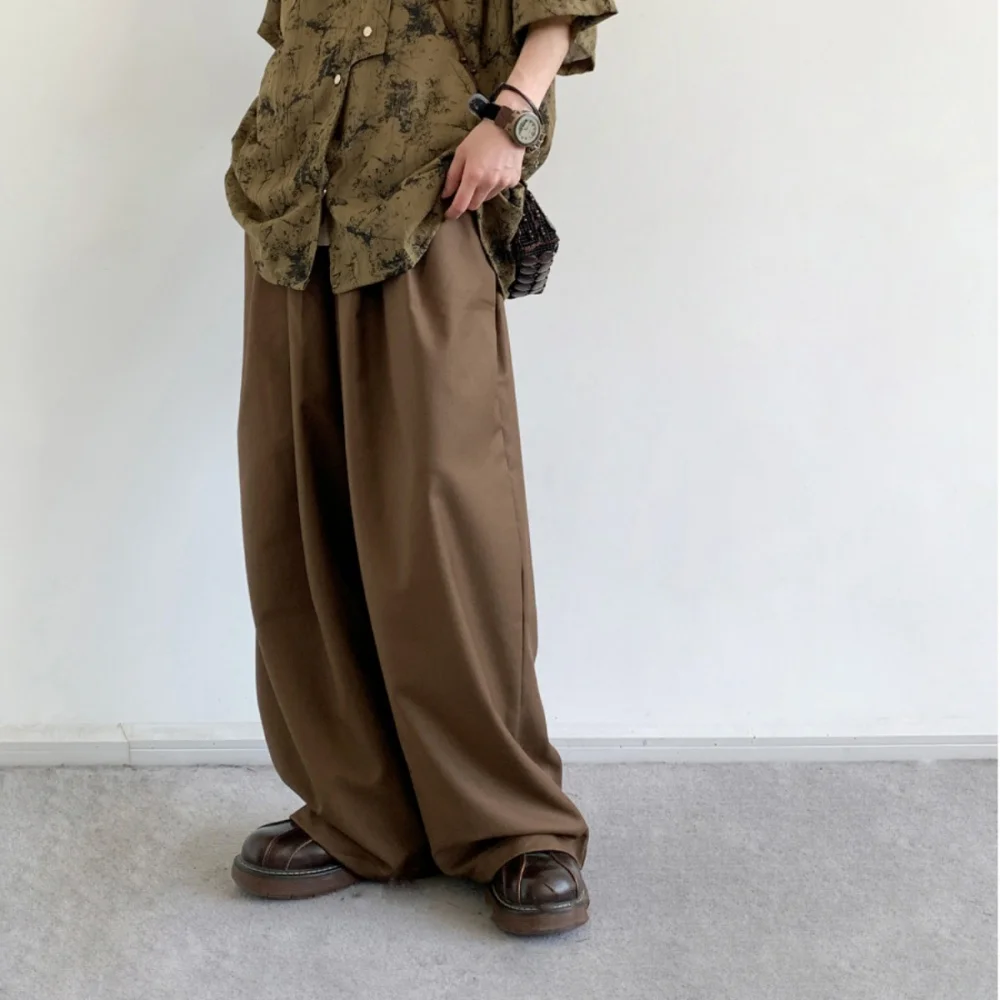 Korean Hip Hop Loose Casual Pants Men Women Clothing Streetwear Oversize Wide Leg Pants Kpop Fashion Loose Trousers Unisex