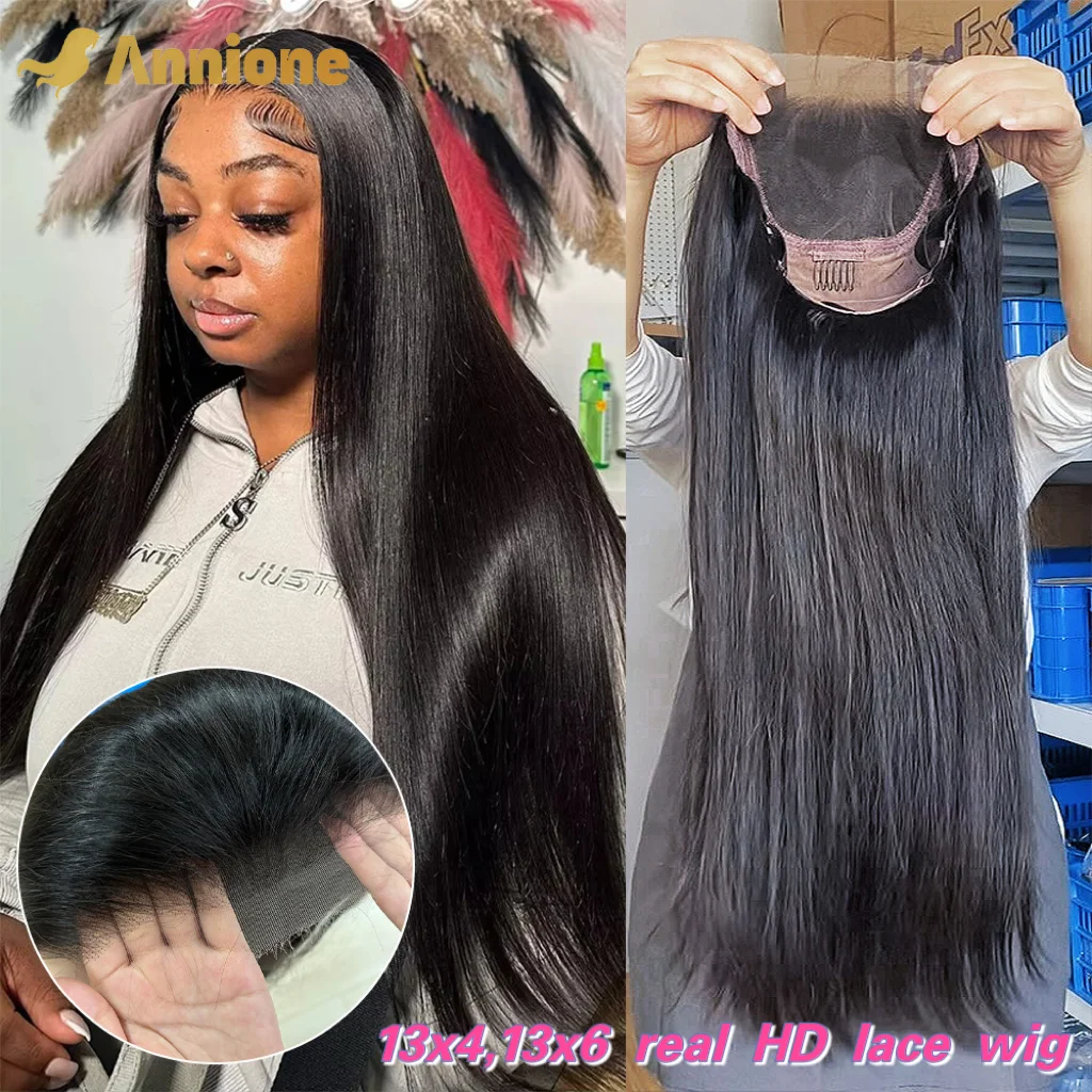 Straight Lace Front Wigs Hd Lace Wig 13x6 Human Hair Wigs For Black Women Pre Plucked Brazilian 32 30 Inch 13x4 Lace Frontal Wig