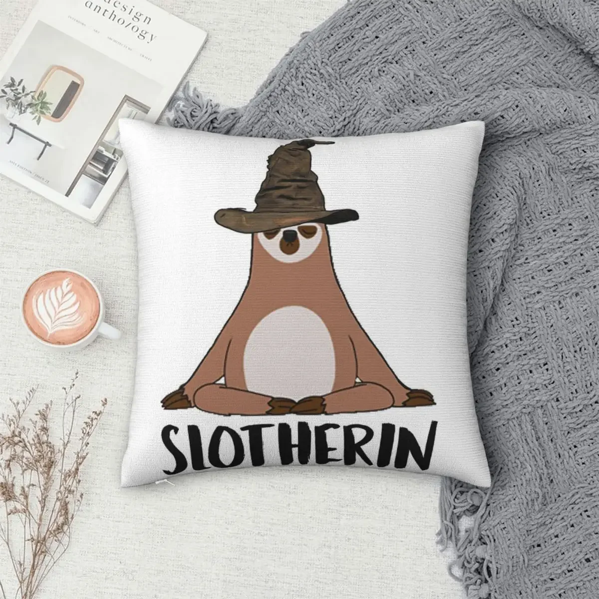 Slotherin Pillowcase Polyester Pillows Cover Cushion Comfort Throw Pillow Sofa Decorative Cushions Used for Home Bedroom Sofa