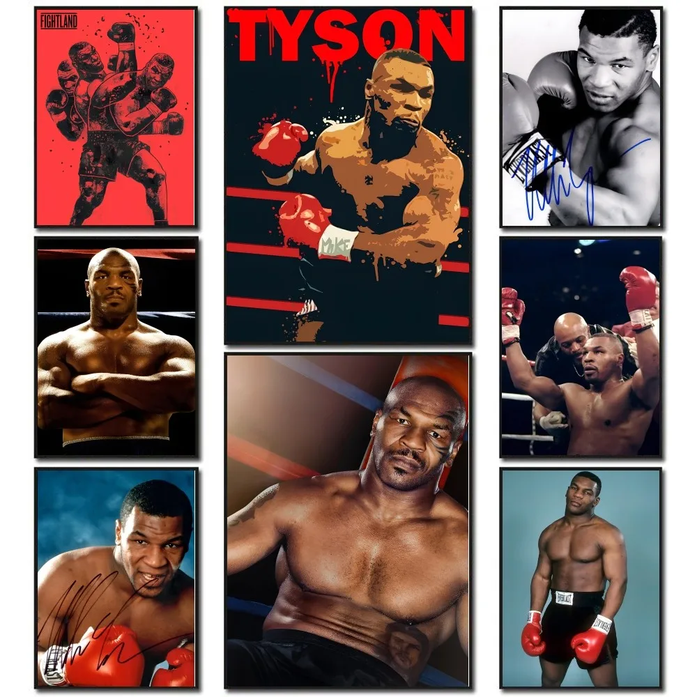 Boxer M-Mike T-Tyson Posters Stickers Living Room Bedroom Entrance Cafe Wall Art Decoration Painting Room Home Aesthetic Decor