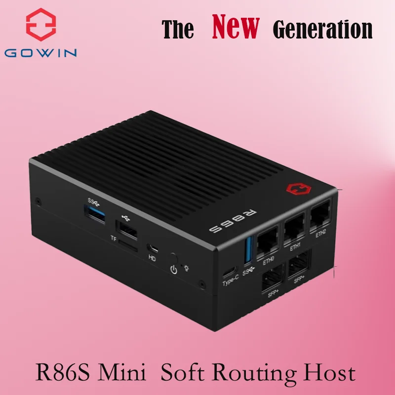 

R86S Soft Routing Multi-net port, mini host N5105 N6005 8GB/16GB/32GB 10 Gigabit fiber port 2.5G